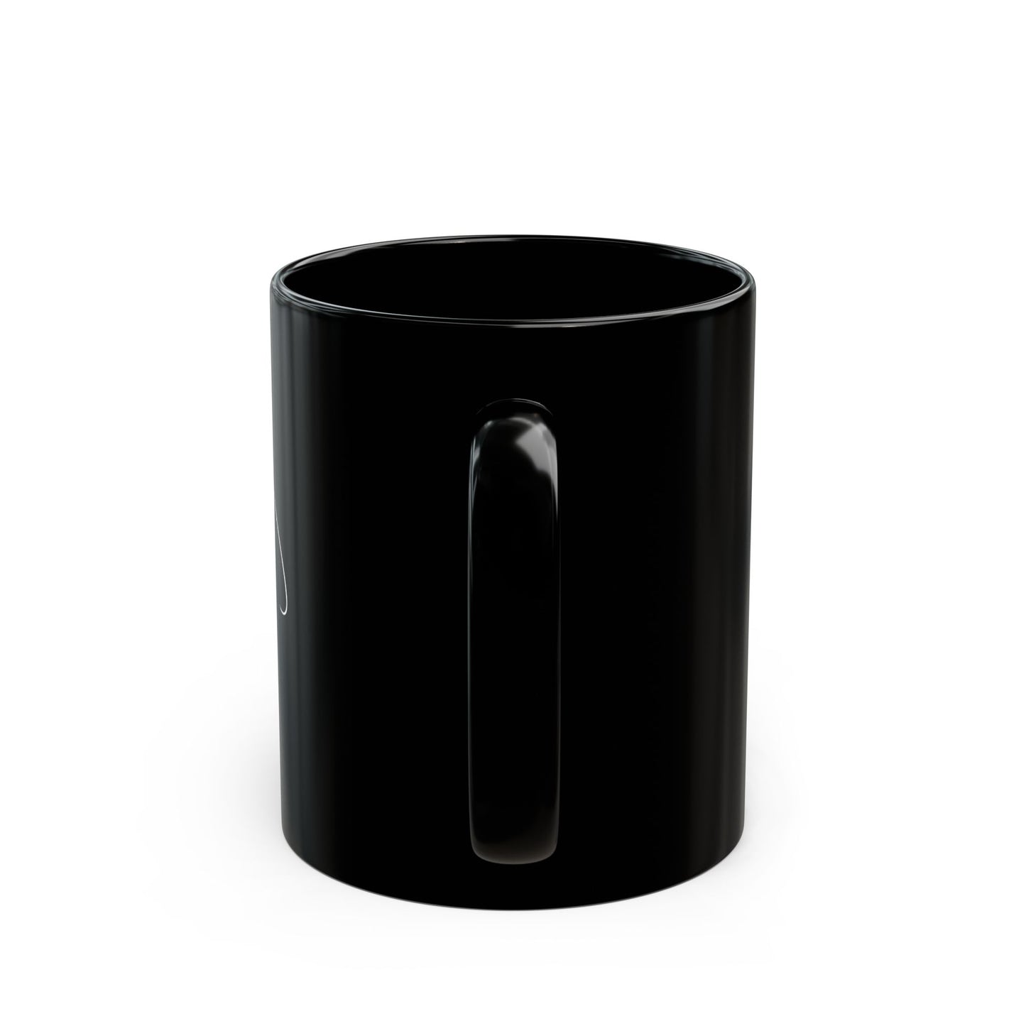 Personalized Black Mug with Artistic Design, Unique Coffee Cup for Home or Office, Ideal Gift for Birthdays, Holidays, and Special Occasions