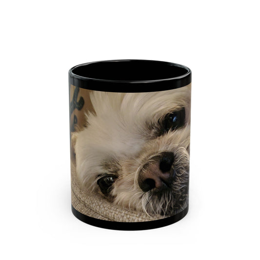 Heartwarming Pet Portrait Mug, Dog Lover Gift, Custom Coffee Cup, Pet Memorial Mug, Animal Photography Mug, Cute Dog Mug