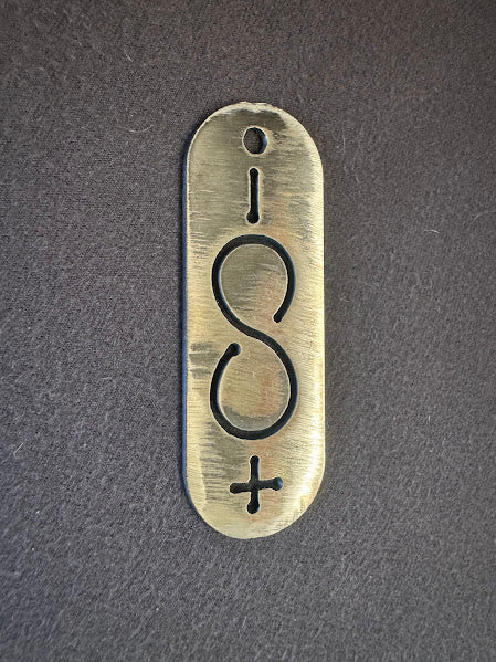 Infinitely Meta CNC-Etched Metal Keychain