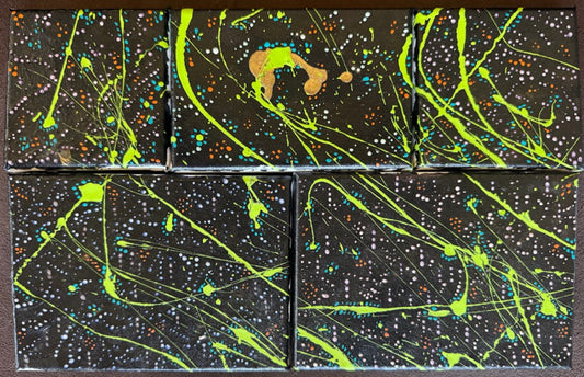 Neon Constellations: Complete 5-Painting Bundle