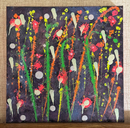 Night Bloom — Original Abstract Acrylic on Canvas